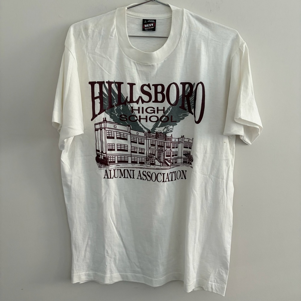 Vintage Best Fruit of the Loom Hillsboro High School Alumni Association TShirt L